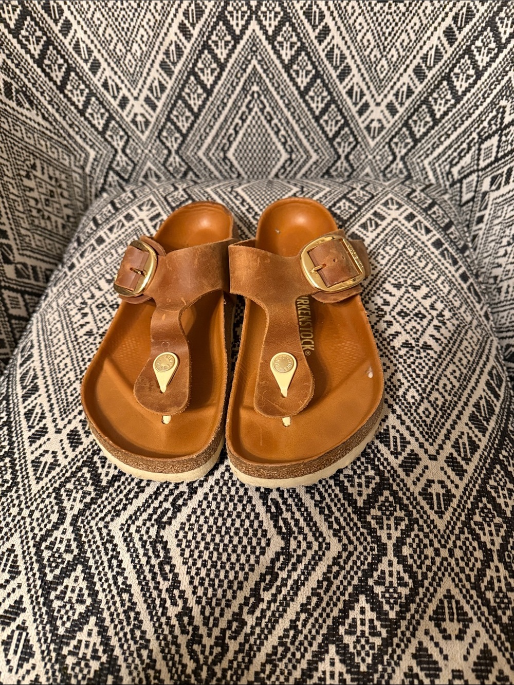 Birkenstock Gizeh Big Buckle Sandal - Cognac - Picture 3 of 4